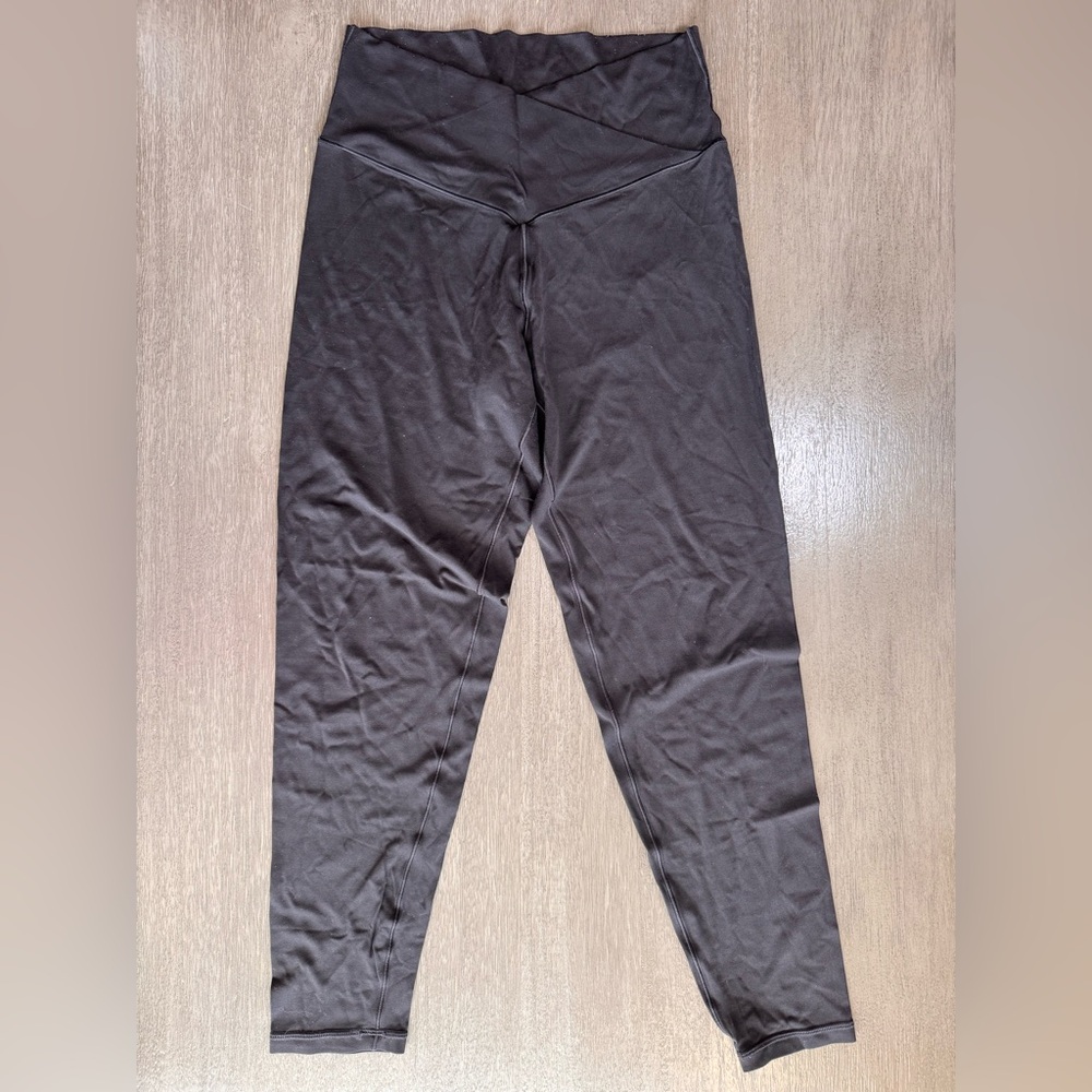 Aerie Cross Waistband Black Leggings XL - Picture 2 of 9
